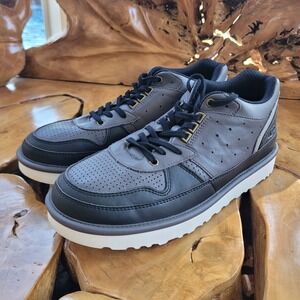 UGG Highland Mens Sneakers US 11 Black Leather Casual Streetwear Comfort Shoes